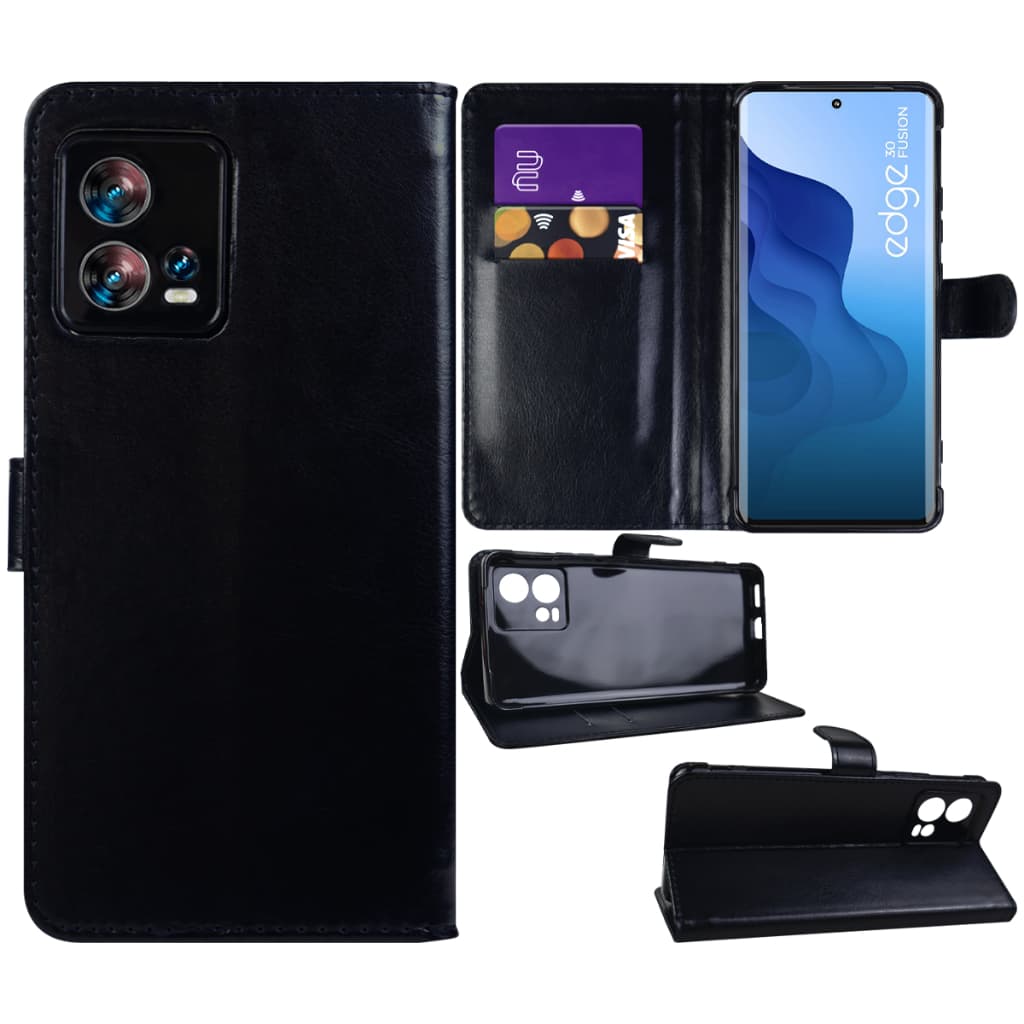 Para Motorola Moto Edge 30 Fusion Xt2243 tela 6.6 ( Capa Carteira / Aveludada / Space Acrílica / Anti Shock / Película Vidro 3d / Película Câmera / Película Ceramica 3d 9d / Película Privacidade / Película Hydrogel hd , Fosca Privacy )