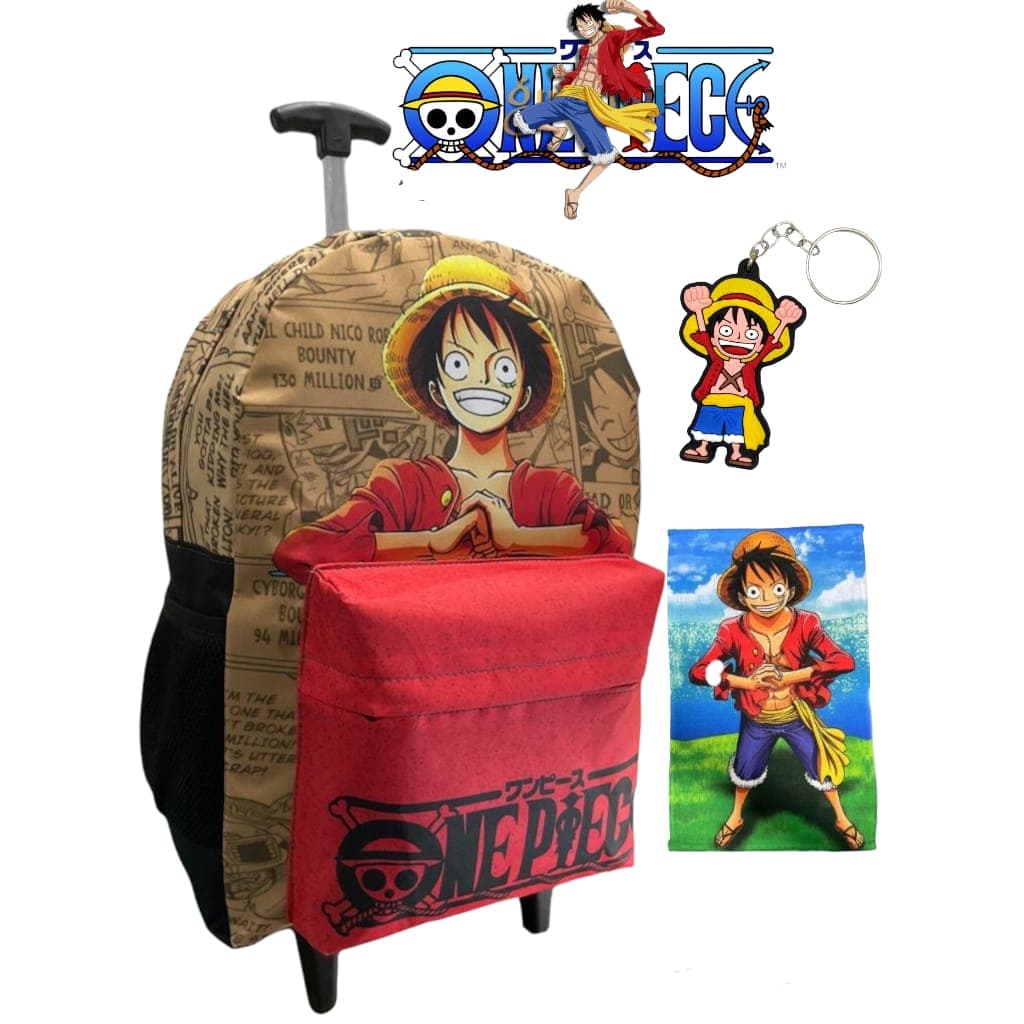 Mochila D/Rodinha One Piece + Toalha Lançamento 2024