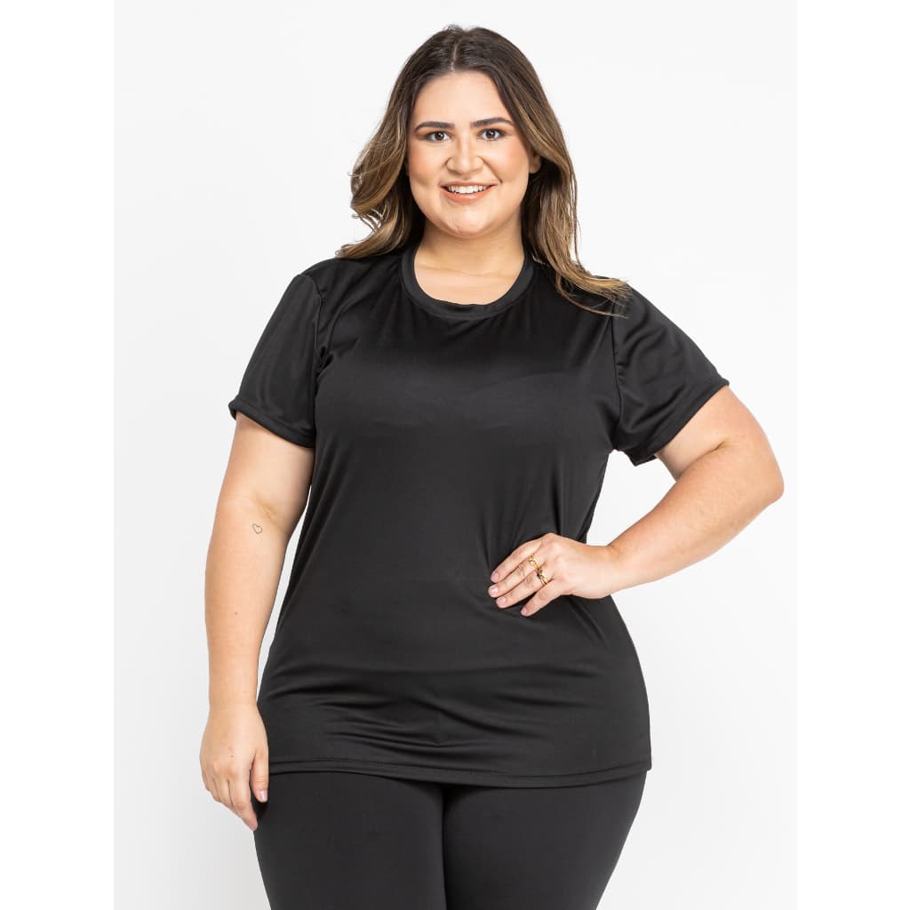 Camiseta Plus Size Feminina Dry Fit