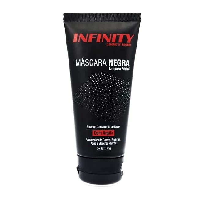 Máscara Negra Removedora De Cravos Com Argila Infinity 60g