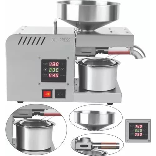 Prensa Hidráulica Máquina Extratora De Óleo Automática 110v