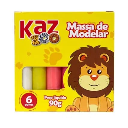 Massinha de Modelar 6 Cores Vibrantes Massa de Modelar 90 g