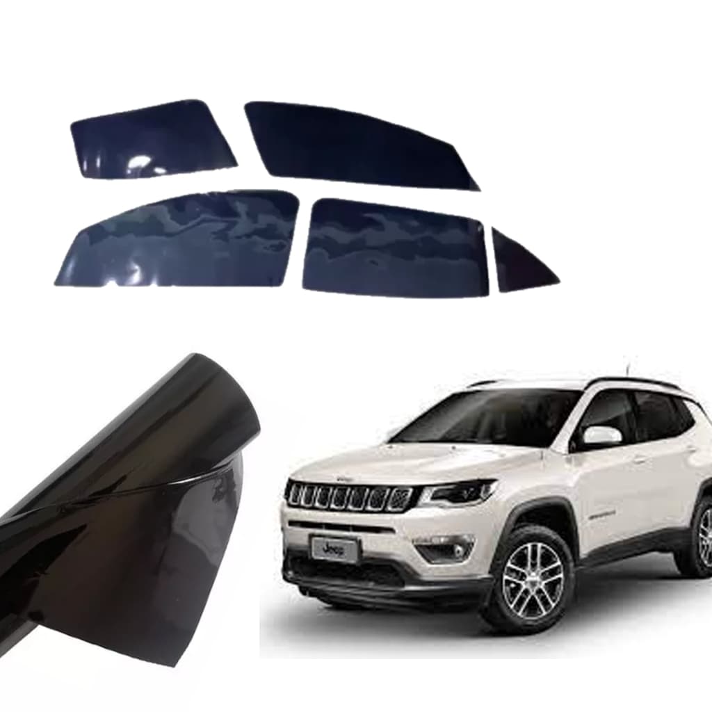 Película Insulfilm Jeep Compass G20% Com corte Digital Computadorizado pronto para instalação