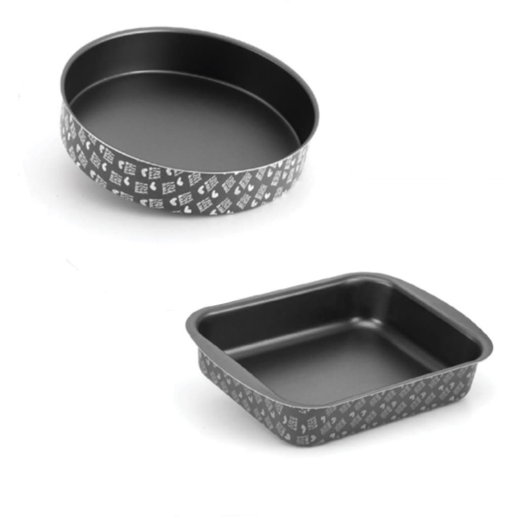 Kit Forma de Bolo Redonda TEFLON 25CM E Assadeira Retangular Antiaderente 33x24cm