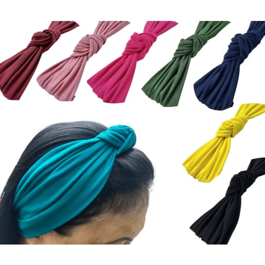 Faixa de Nó / Tiara Cabelo Turbante Handband Escolha Cores