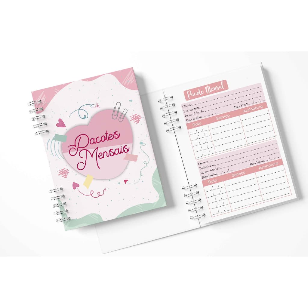 Caderno de Pacotes Mensais (para várias áreas )