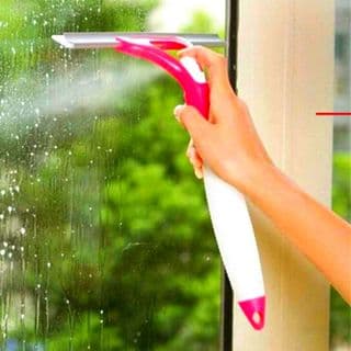 Rodo Spray 2 em 1 pra Limpa Vidro e Pia  Reservatório Borrifador