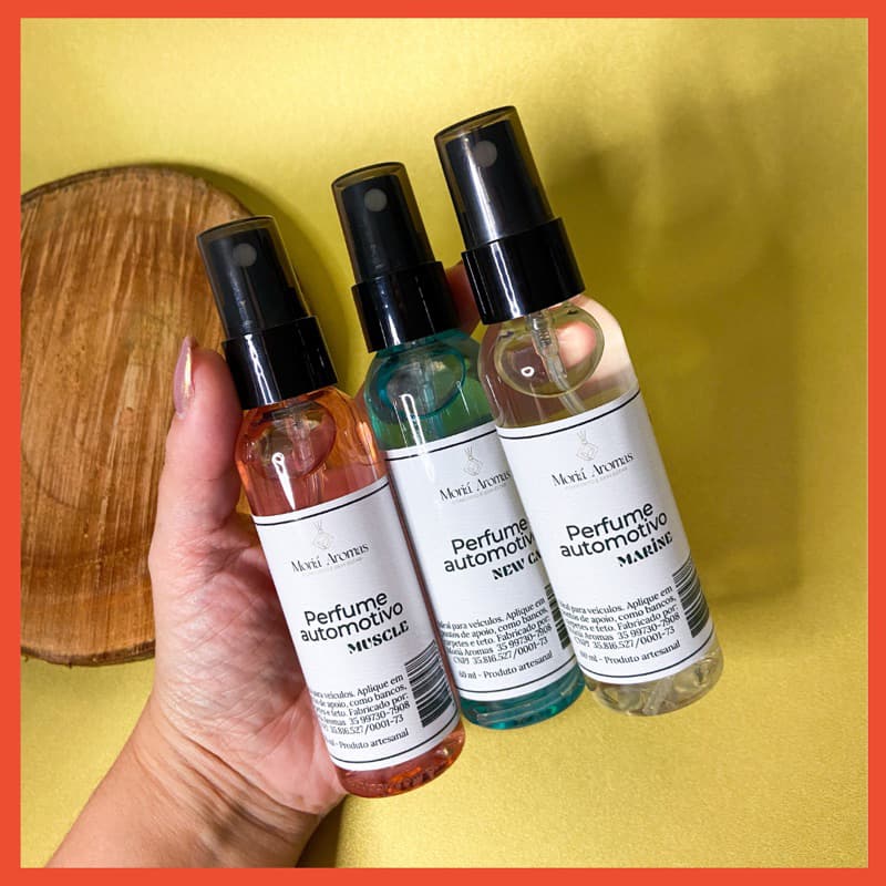 3 UN aromatizador de carro 60ml aromatizante automotivo spray cheiro de carro novo