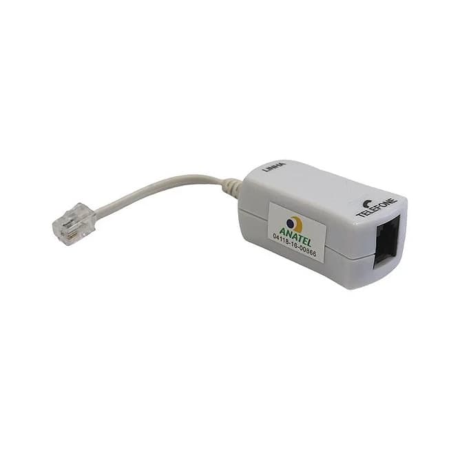 Filtro ADSL para Telefone - 1 Saída