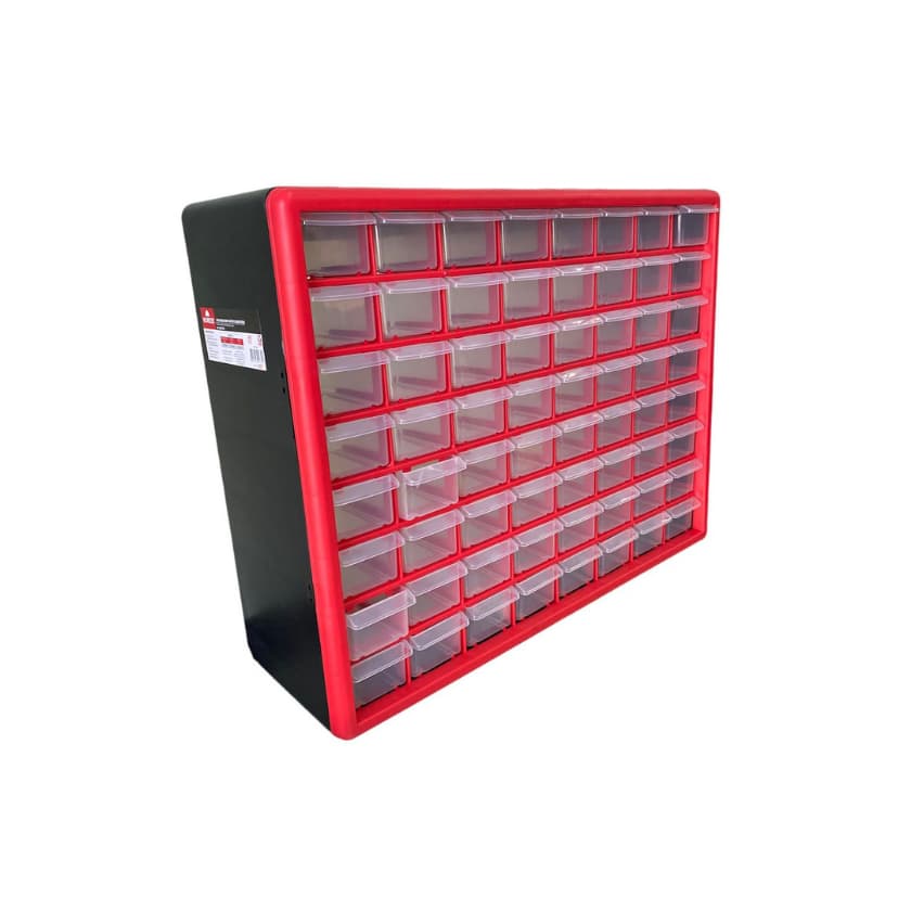 Organizador Plástico Multiuso 64 Gavetas 50x16x39cm