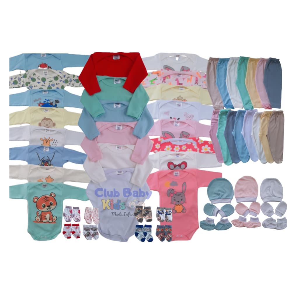 Lote Inverno 21 Roupinhas Bebê C/ Body Manga Longa Enxoval Maternidade