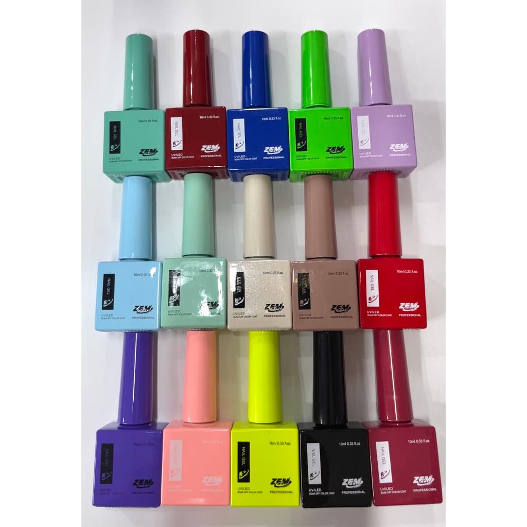 10ml Esmalte De Zem Nail Gel Soak Off Color Coat Uv/Led Coloridos