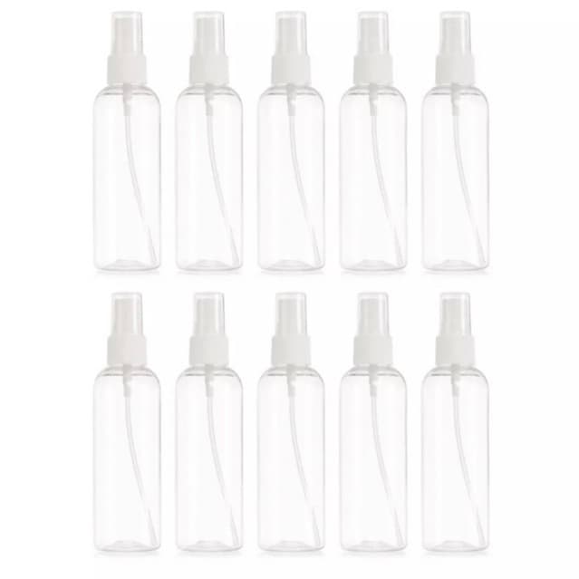 Kit 10 frasco viagem 120ml c/ válvula spray