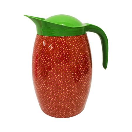 Jarra de Suco Agua Garrafa de Água para Geladeira 1.5 Litros Plástica Morango com Tampa Cozinha