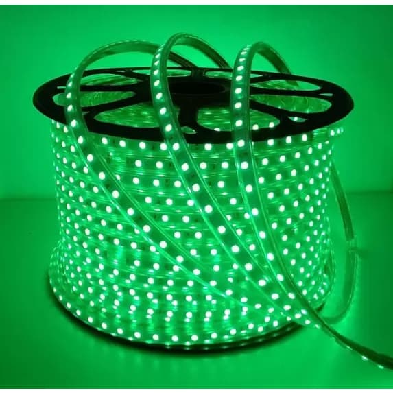 7 à 15mMangueira verde Fita Led Mangueira Chata Decoração Sanca + conector