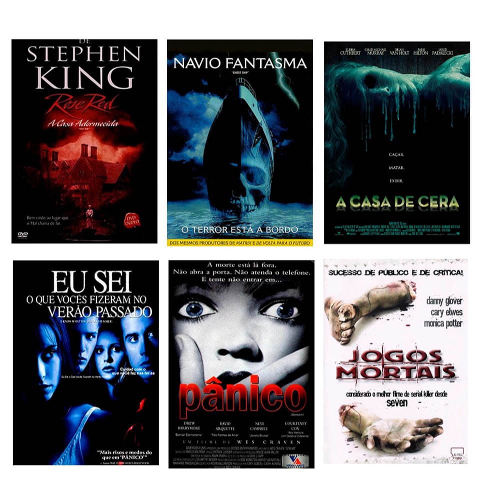 Filmes Antigos de Terror - Coleção 06 (28 Filmes - 09 DVDs)