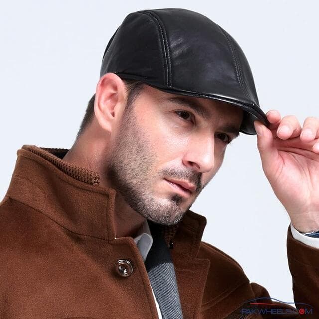 Boné Boina Masculina Italiana Couro Estilo Artista