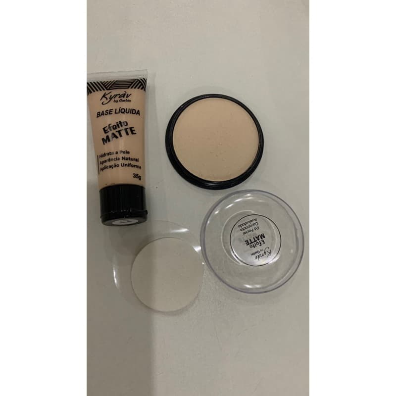 Base + pó compacto kit de maquiagem