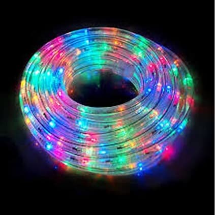 Mangueira Led Redonda Corda luminosa colorida + Conector Decoração Iluminação Natal Sanca