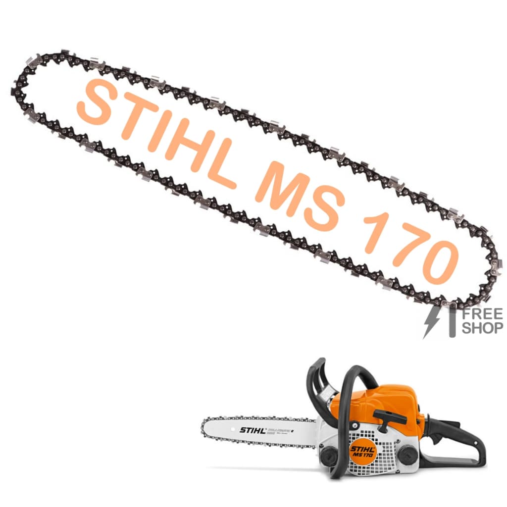 Corrente 22 Dentes Para Motosserra Stihl 170 1,1mm 3/8 Sabre 30cm