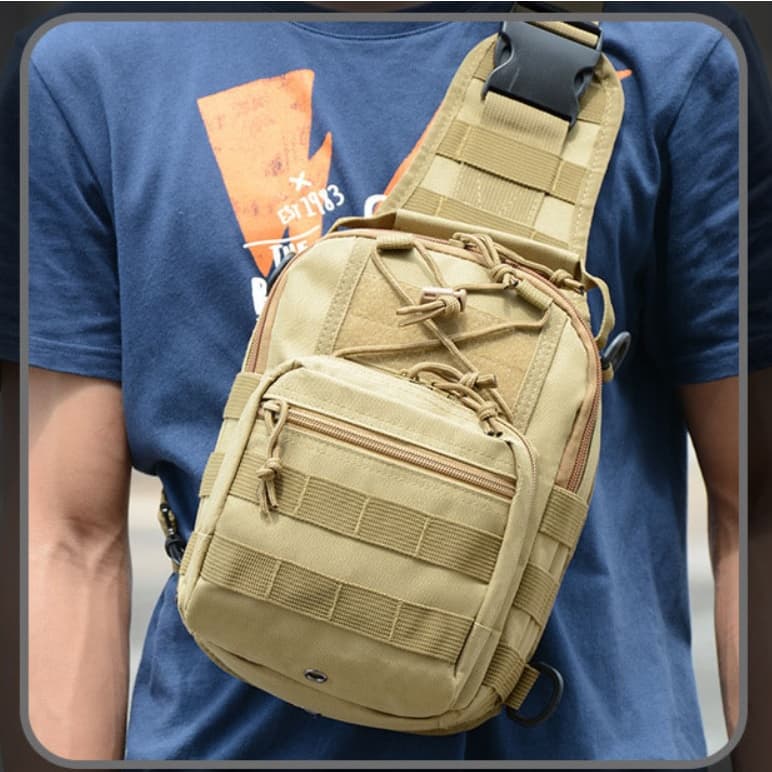Bolsa Tática Transversal Peito E Ombro mochila Impermeável Masculina  Ar Livre Bolsa De Ombro Camping Caminhadas Caça