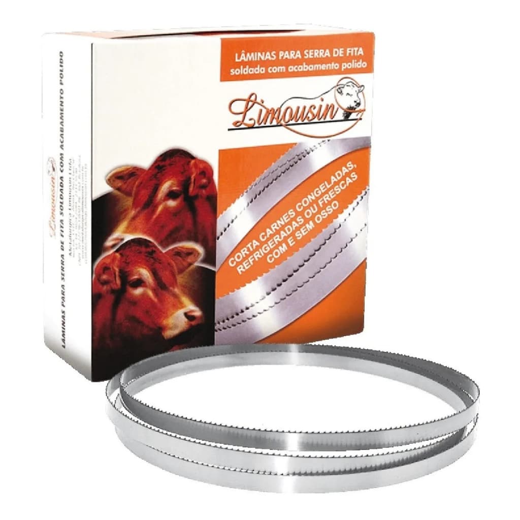 Kit Com 5 Lâminas Serra Fita 5/8 Com 6 Dentes 1,64 Metros Compatível com a Máquina da Marca Botini