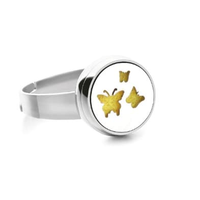 Anel Difusor de Aço Inox Ajustável para Aromaterapia.