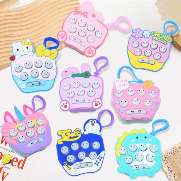 Mini Console de Jogos POP IT/Chave de Jogo/Console de Jogos de Quebra-Cabeça Infantil