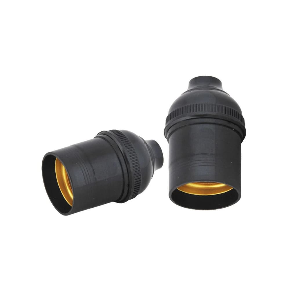 Soquete Suporte Pendente Preto Nylon E27 Mundi