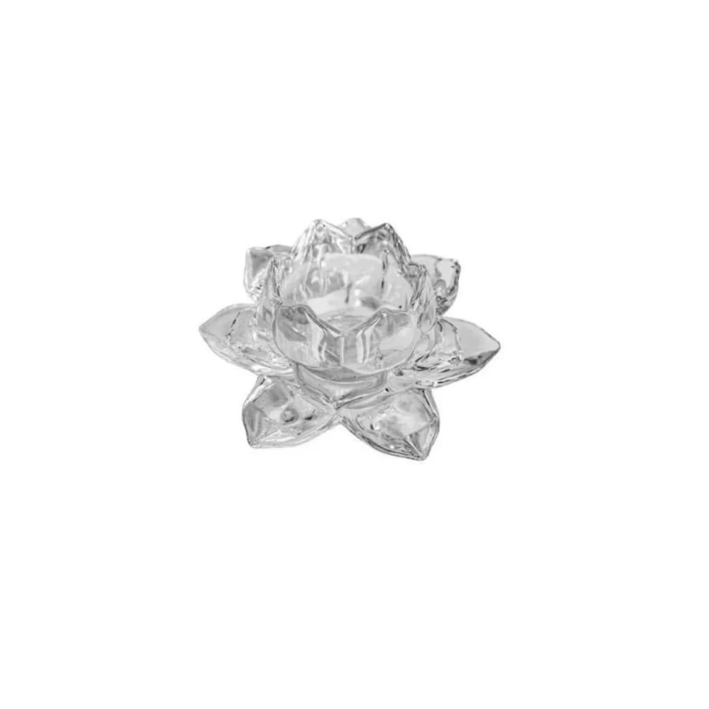 Castiçal de Vidro Transparente 12 cm