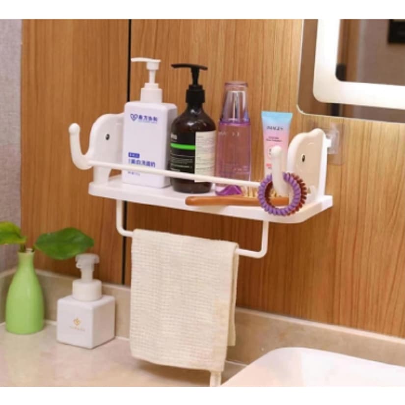 Rack De Armazenamento para banheiro e cozinha Multifuncional Decoração Prateleira plástico