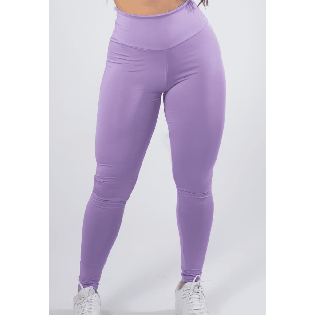 Calça Feminina Legging Básica Moda Fitness Cós Alto Academia Compressão Básica