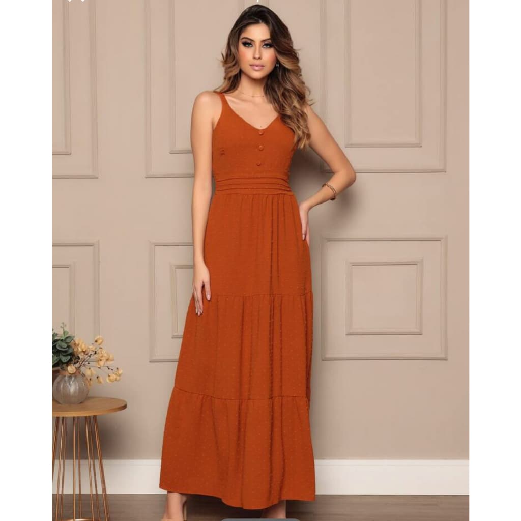 vestido longo lastex\pipoca\W85