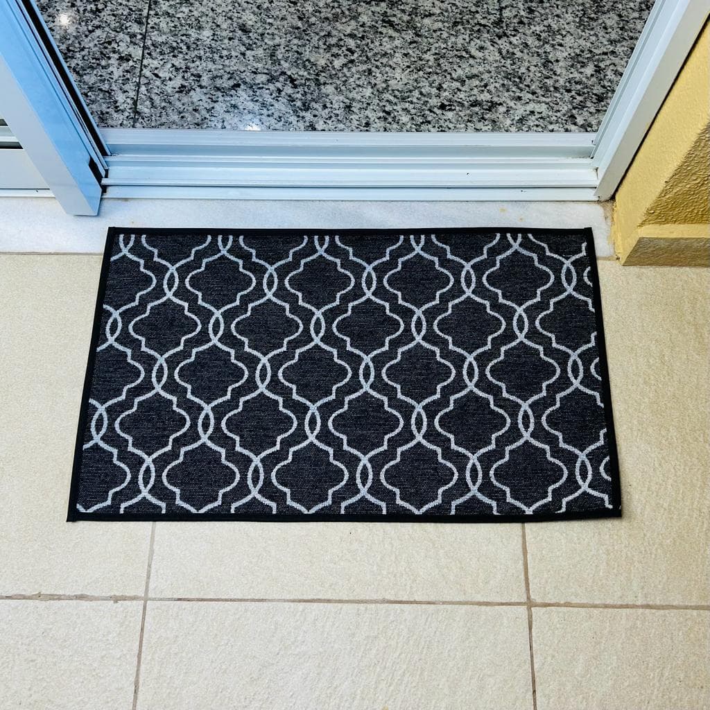 Tapete Para Porta de Banheiro e Cozinha Jacquard Premium Antiderrapante Microfibra