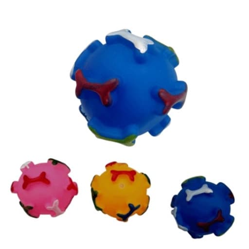 Acessório para Cachorro Bola Cores Sortidas 9CM