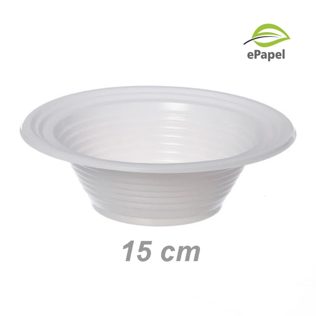 1.000 Prato Fundo Cumbuca 15cm Pratinho Plástico Descartável