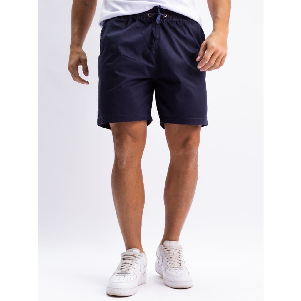 Bermuda Short Masculina Sarja Confortável Acima Do Joelho