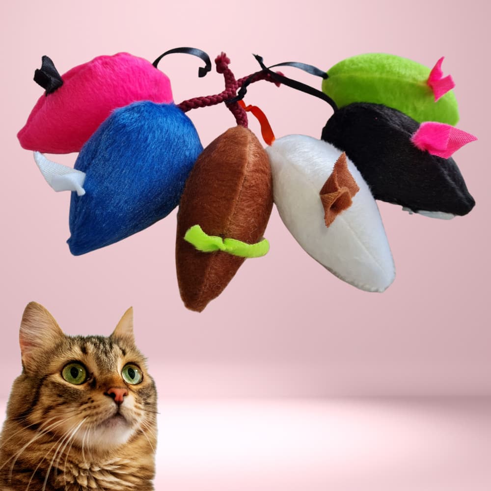 Brinquedo gato ratinho de pelucia com catnip
