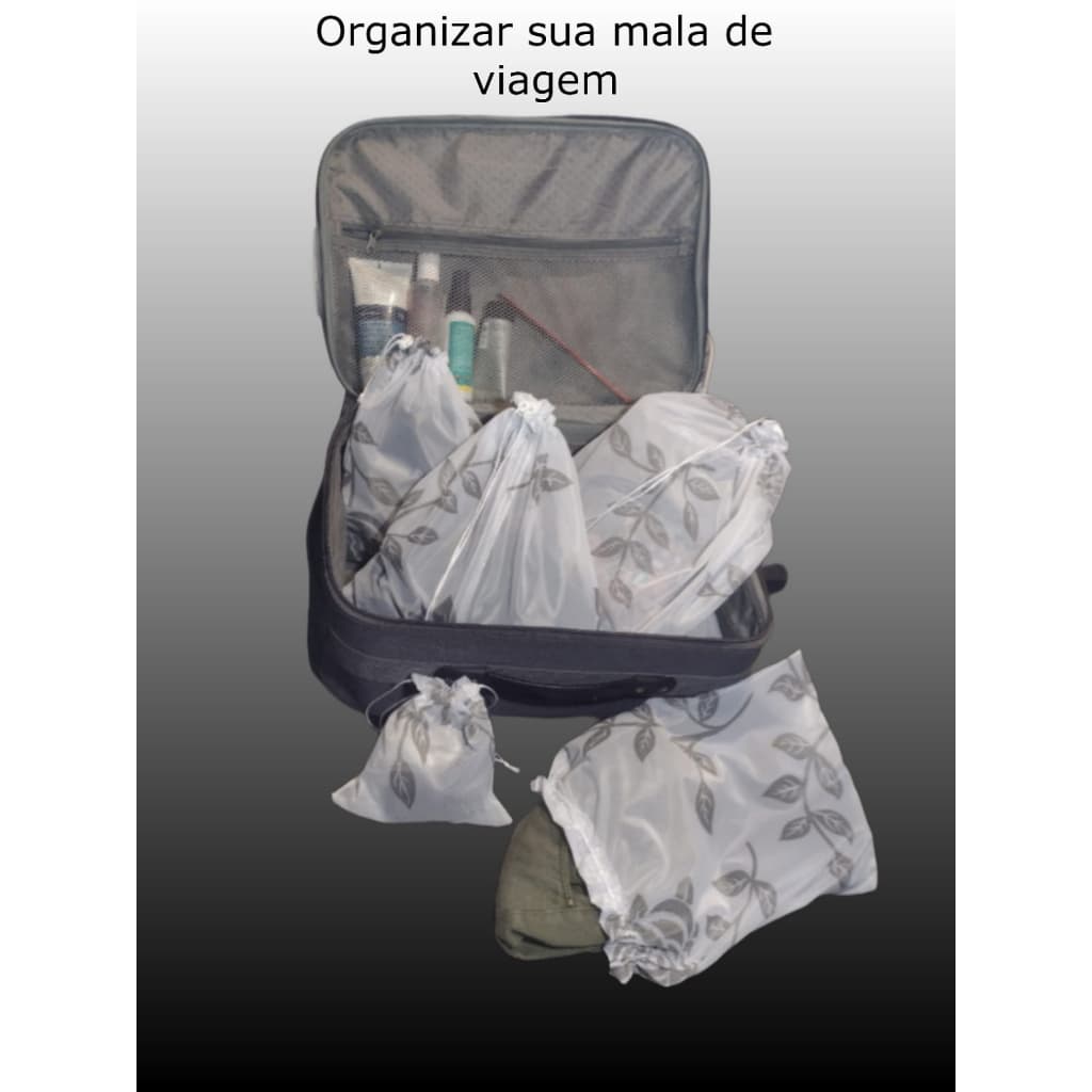 Sacolas e Sacos Organizadores Voal Voil Vários Tamanhos e Desenhos