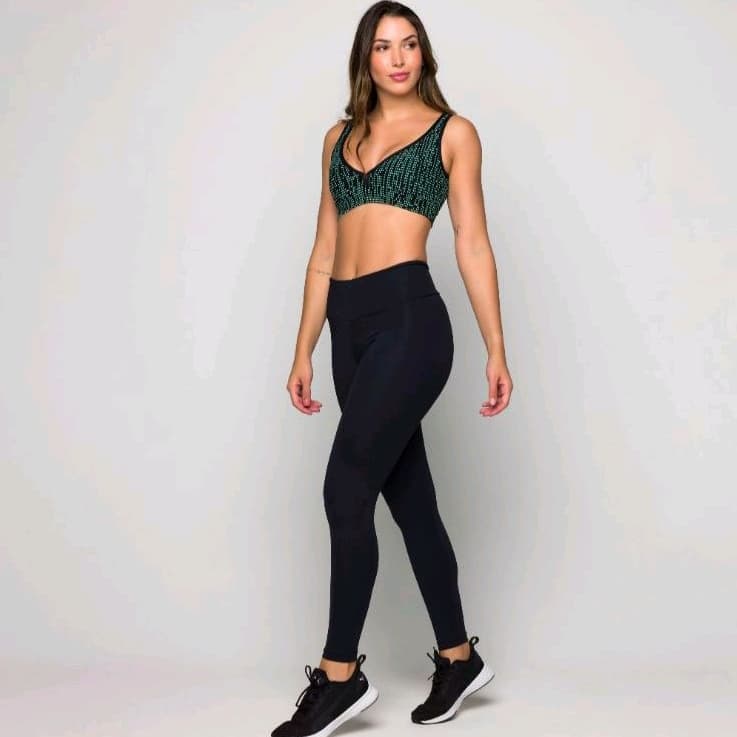 Calça leggin fitness adulto lisa básica