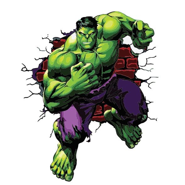 Papel de parede Hulk Avengers Vingadores Marvel 80x100 cm