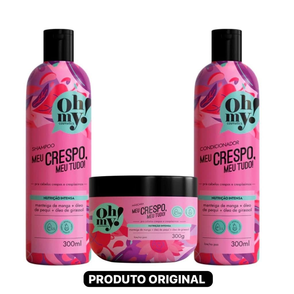 Kit Oh My 300ml Shampoo Condicionador e Máscara - Meu Crespo Meu Tudo