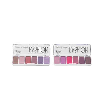 Estojo com sombra em pó (6 unidades) Fashion Paleta de Sombras