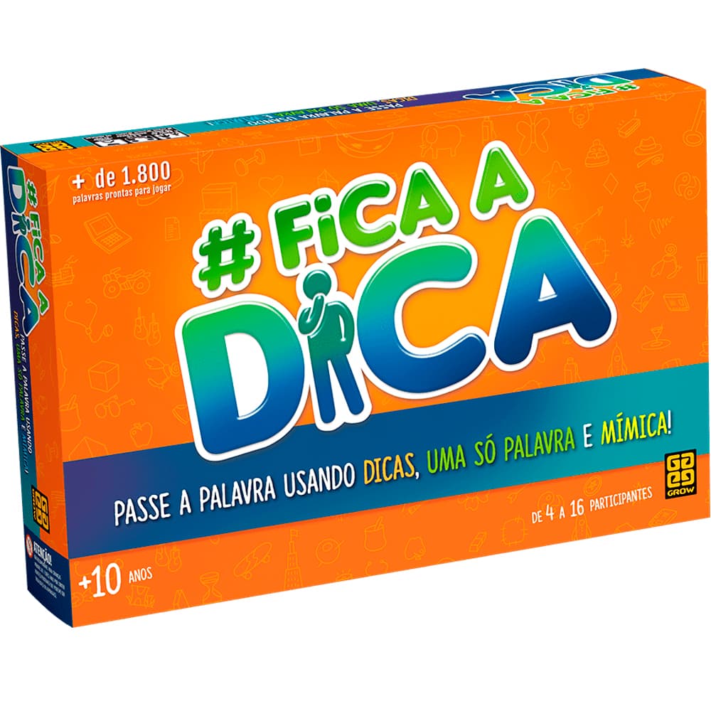 Fica a Dica Jogo de Tabuleiro Mímica Presente Inovador e Desafiador  Divertido Grow