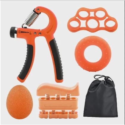 Kit 5 Pçs Hand Grip Aperto Dedos e Mãos Fisioterapia fitness