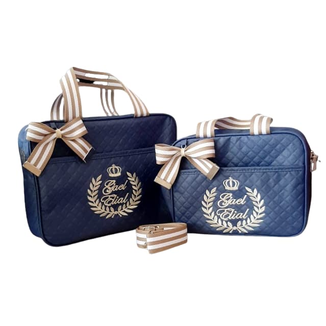 Bolsa maternidade personalizadas  2 Peças, Impermeável, menino, menina, unissex