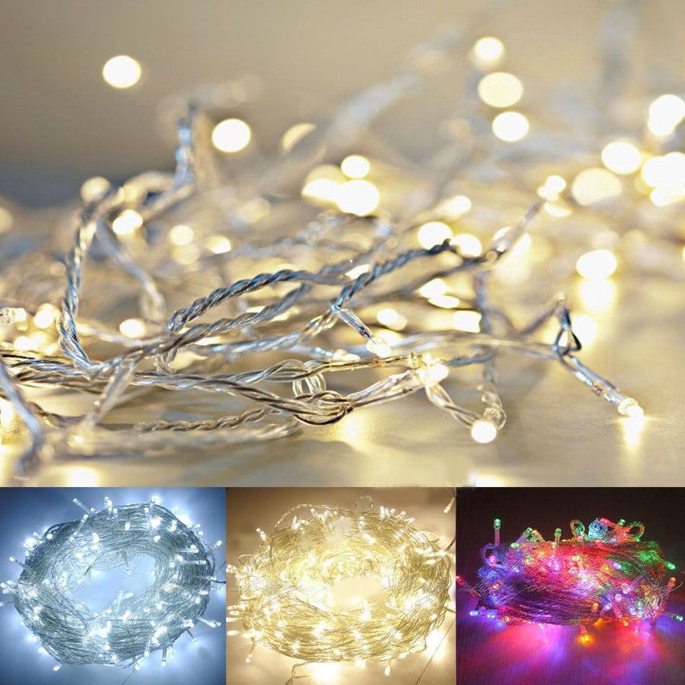 KIT2 Pisca Pisca Led Natal 100 Leds 9,5 10 Metros 220V Colorido Várias Cores Luz Forte Iluminação