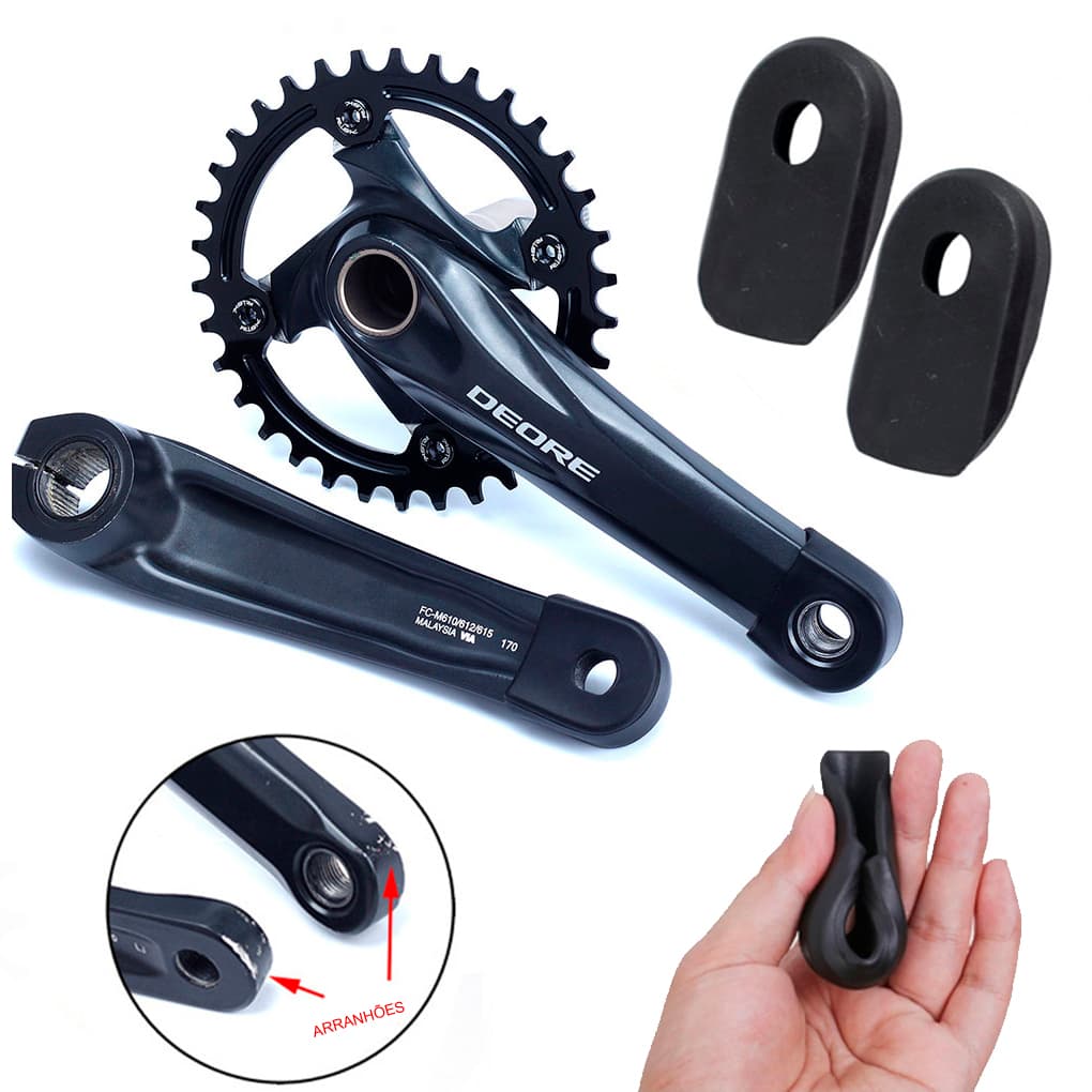 Protetor de Pedivela em Silicone Preto | Resistente a Impactos | Montagem Rápida
