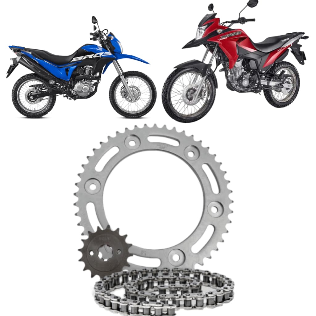 Kit RELAÇÃO TRANSMIÇÃO Honda Bros160 XRE190