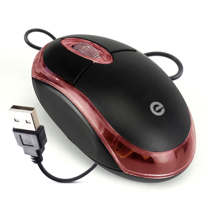 Mouse Usb Óptico Com Led Exbom Promoção